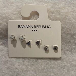 Banana Republic Silver Earring Set